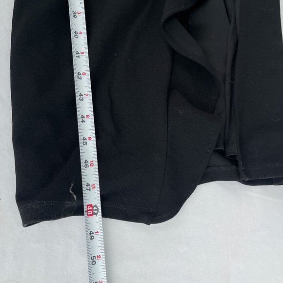 Lulus Womens Maxi Dress High Split Ruffle Side Back Zipper Strapless Black L - Picture 11 of 13